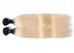 Soft Smooth Colorful Ombre Hair Extensions , 12 - 30 Inch Straight Remy Hair