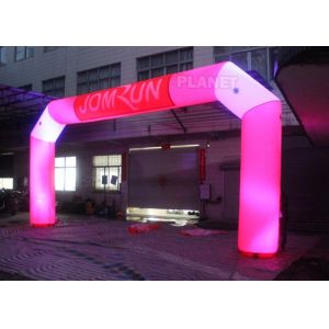 China Custom Advertising LED Inflatable Start Finish Arch For Event on sale