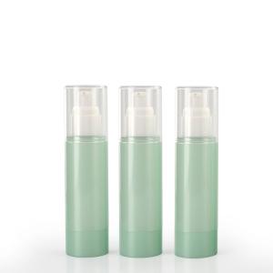China Green Cosmetic PET Empty Packaging Plastic Lotion Bottles factory