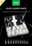 Glass Ladder Shape Highly Traceless Nail Pieces Half Cover False Nail Tips for