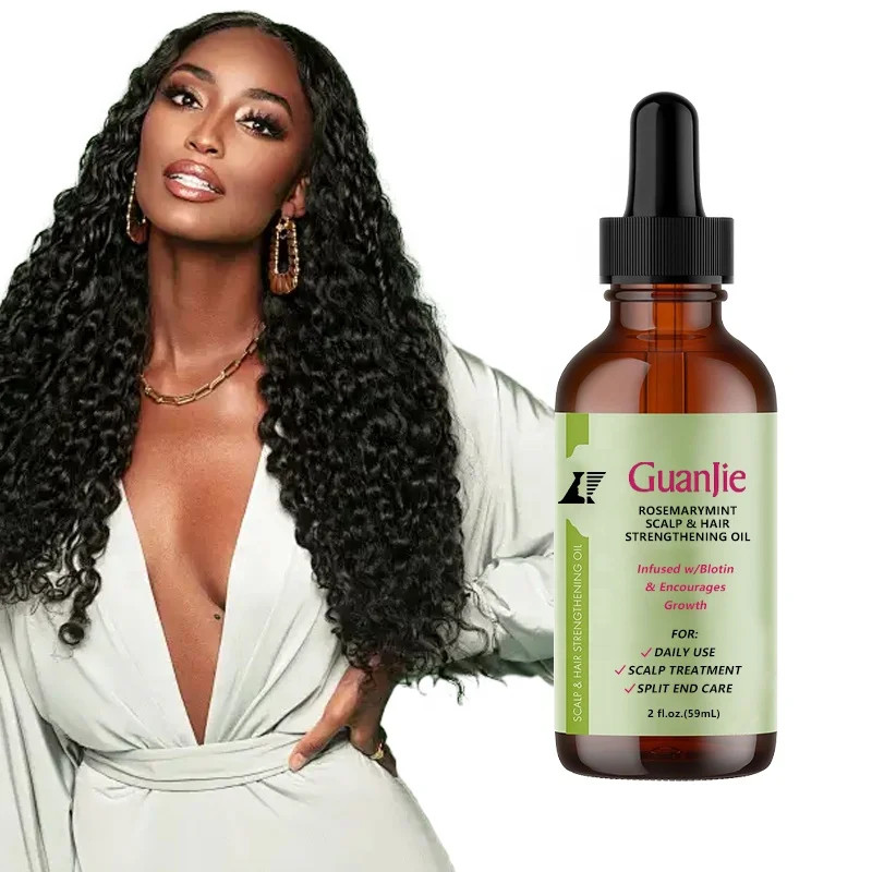 Private Label Homemade Herbal Vegan Olive Jojoba Castor Rosemary Avocado And Peppermint Hair Growth Oil For Men Coconut Oil