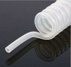 China Medical Grade 100% Premium Flexible Silicone Rubber Tubing Spiral Type Customize factory