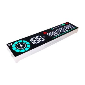 Enhanced Background Customized 7 Segment LED Display White Green Red