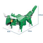 Unisex 6 In 1 Mighty Dinosaur Toy Transforming Mecha Tyrannosaurus Great Gift