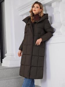 China Self Heating Lining Long Winter Jacket Women In Loose Style For Extreme Cold Conditions factory
