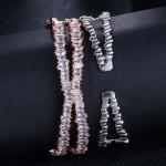 Various Shaped Bracelet Geometric Bezel Cubic Zirconia AAAA CZ Tennis Bracelet