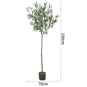 China 150cm Artificial Olive Tree No Light Potted Plants Room Decor Evergreen In 4 Seasons factory