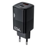 Universal 65W GaN PD Wall Charger Mini PD QC Fast Charging EU Plus Gallium