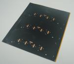 2L Flexible Pcb With Steel Stiffener Black Coverlay White Soldermask