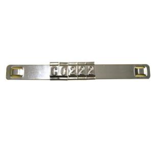 China Durable Stainless Steel Cable Tags Marker Carrier Rail With Numerical Characters factory