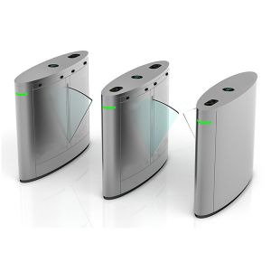 DC 24V 10mA Access Control Clear Acrylic Flap Turnstile