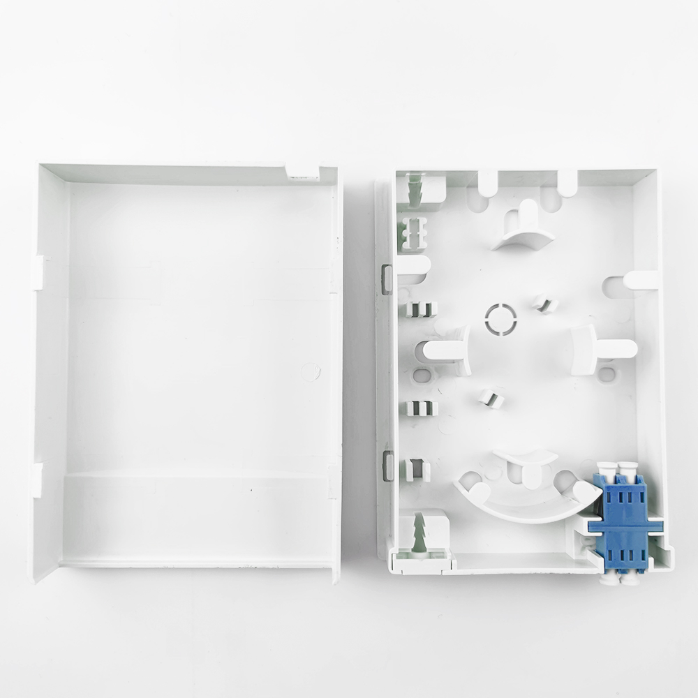5 LC UPC Plastic Fiber Optic Faceplate Socket Panel 2 Cores for Indoor in FTTH Network