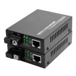 10/100Mbps Fiber media converter SM Bidi SC 20km with DC power for CCTV Security