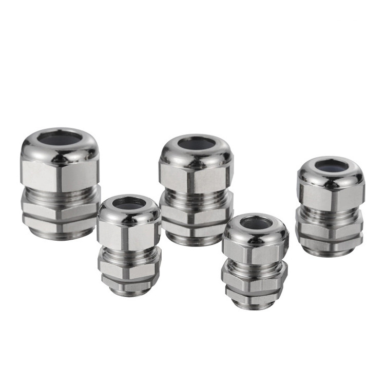 Extra Large NPT Brass Cable Gland Nickel Plated IP68 M100*1.5mm