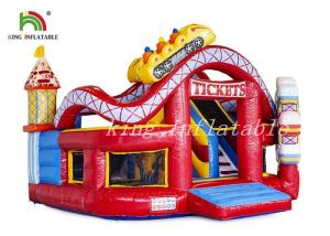 China Happy World Inflatable Amusement Park Durable PVC Combo Playground For Toddler factory