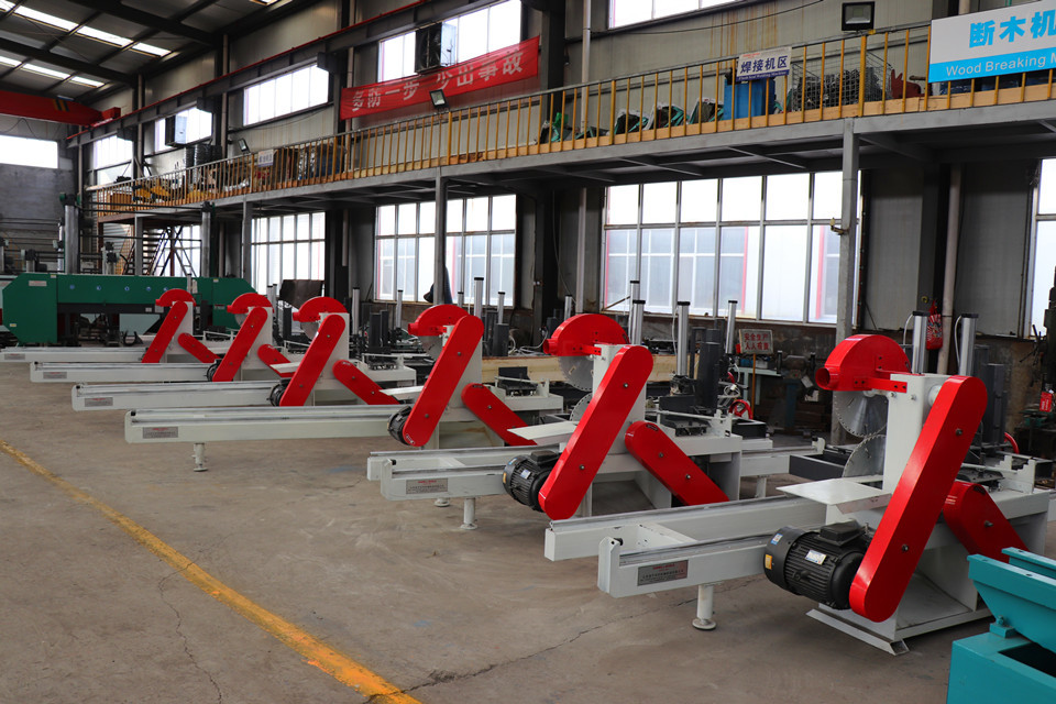 Twin blades circular table saw for woodworking,Automatic circular blade wood sawmill machine