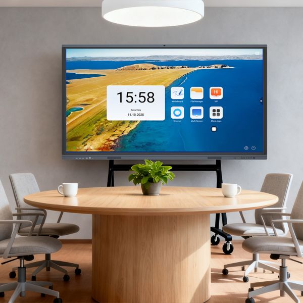 75 Inch A type AI Interactive Whiteboard Smart Board All in One Interactive Flat