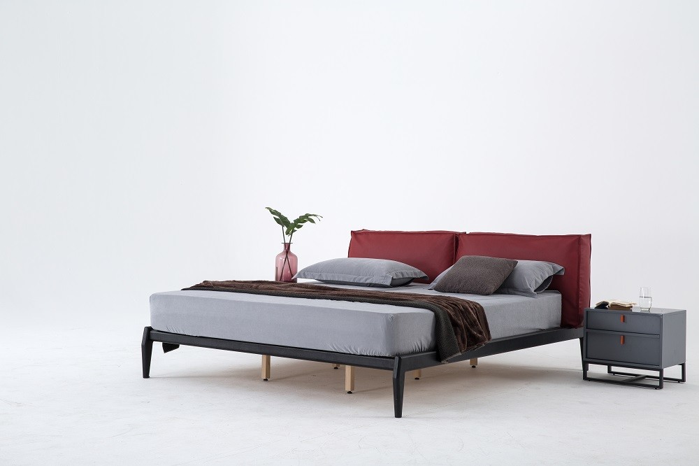 Modern Design Leather Bed Modern Design King Size Bed bedroom Furniture