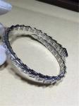 Real low price and high quality jewels diamond snake Bracelet 18k gold white