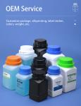 White Translucent Black Science Lab Bottles Wide Mouth Plastic Bottles For
