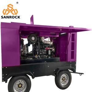 China Mining Diesel Rotary Screw Air Compressor Machine High Pressure Portable factory