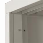 Metal Glass Door Filing Cabinet Steel Book Display Shelf For Living Room