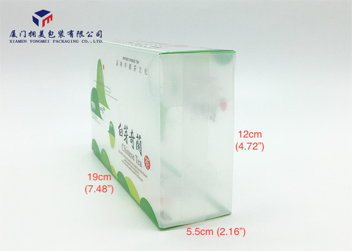 Matte PP Packaging Box Small Rigid Plastic Boxes For Tea Leaf 19cmX5.5cmX12cm