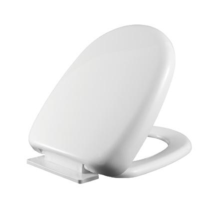 Toilet Seat Cover Solid Color Soft Closing PP Plastic Different Hinge Available
