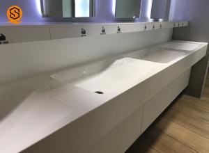 China Easy Repairable Solid Surface Wall Hung Basin 10 Years Warranty factory