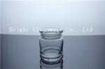 machine pressed Clear Glass Candle Jars