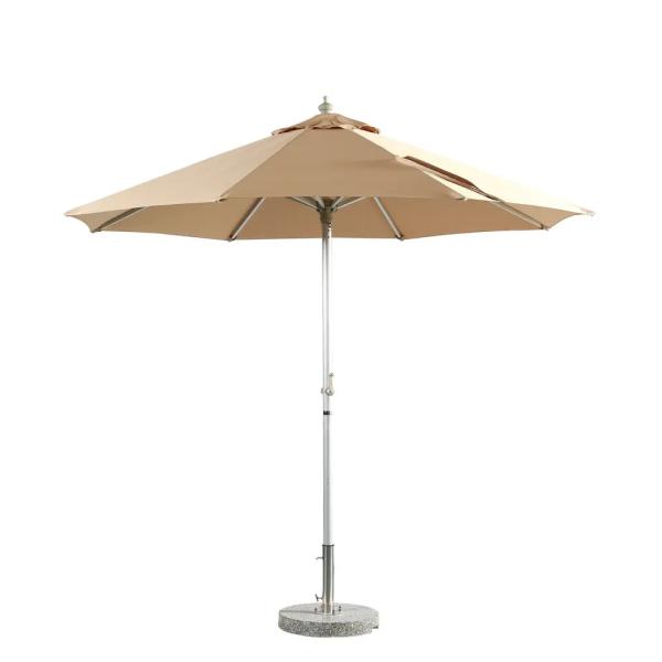 10ft garden hotel beach backyard brown aluminum middle pole outdoor round