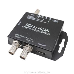 China 3G-SDI To HDMI Video Converter Scaler With 2 SDI Loop Through Resolution 1920x1080P60 factory