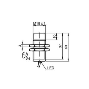 Pepperl+Fuchs NBN8-18GM40-Z0 Inductive Proximity Sensor | 8mm Range, 18-30V DC,