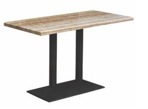 China YALEESON Fashional Square Dining Chair with Two Table Base for 4 peoples 1200mm (size can be customized) factory