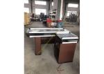 Supermarket Steel Cash Register Fixtures / Retail Coffee Counter Desk