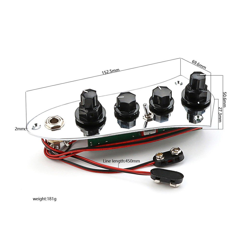 Jazz Base Control Plate Guitar Bass Control Plate Devices Bass Circuit Control Board Wired Switch Bass Accessories