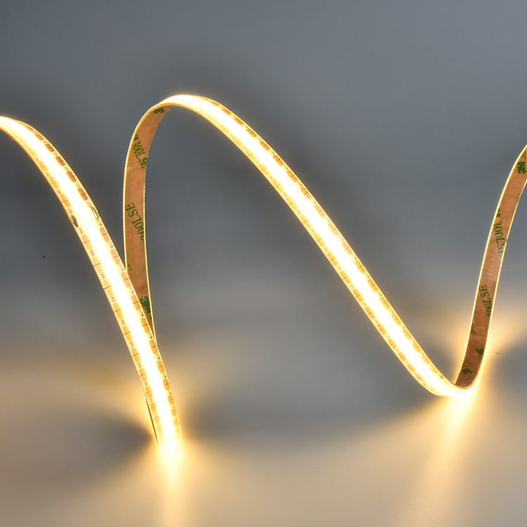 UL Flexible LED Strip Famous Chip 24V Ultra Thin Silicone 10mm PCB board IP20 528 cob led lights