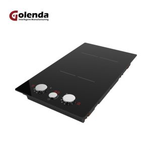China Knob Control Double Induction Cooker 220v 2900W Power Mode New Design Induction Cooker Built-in Induction Cooktop factory