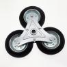Buy cheap 160mm Black Rubber Stair Climbing Caster with Roller Bearing from wholesalers