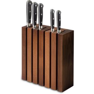 China 200mm X 180mm Wooden Knife Holder Kitchen Home Beech Wood Knife Storage factory
