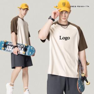 China Custom Logo Printed Mixed Color Ringer Tshirts for Unisex Casual Streetwear Fashion factory