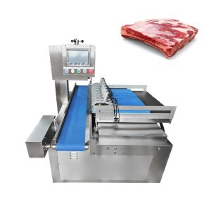 China Industrial Auto Double-Cut Bandsaw Machine For Frozen Beef Ribs with accurate and precise cut on sale