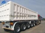 Heavy Duty Semi Tipper Trailer , Semi Bottom Dump Trailers With Hyva Brand