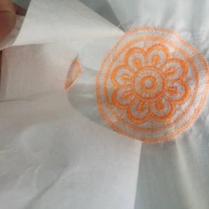 China Polyester/Cotton Nonwoven Fusible Embroidery Backing Interlining Nonwoven for Garment factory