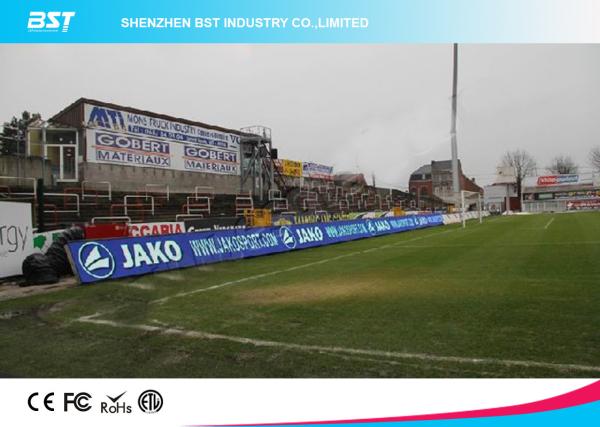 P10 SMD 3535 Full Color Stadium Led Screen , Led Perimeter Advertising Boards