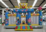 Amusement Park Kids Inflatable Bounce House Digital Printing Fireproof Material