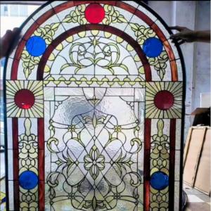 China Customized Stained Art Colored Glass For Church Door Or Window on sale