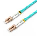 Indoor LC UPC To LC UPC Fiber Optic Patch Cable Duplex Armored OM3 Multimode