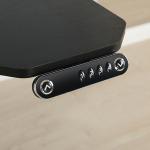 Commercial Furniture Ergonomic L Shape Desk with Electric Triple Motor Lifting