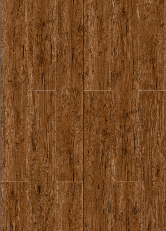 183mm Wood Plastic Composite Vinyl Flooring Thermal Insulation Yellow Oak GKBM DP-W82262